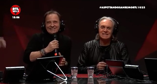 Roby Facchinetti e Riccardo Fogli a radio RTL 102.5