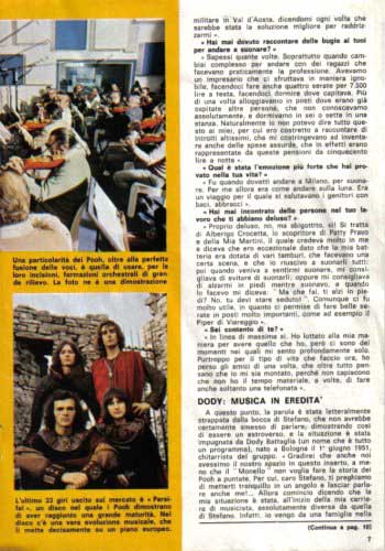 03.01.1974 - Supplemento a Il Monello numero 1 - Io Proprio Io - I Pooh