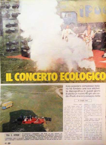 21.07.1974 - TV Sorrisi e Canzoni - N°29 - Pag.42 - Il concerto ecologico dei Pooh industriali, di Giorgio Salti