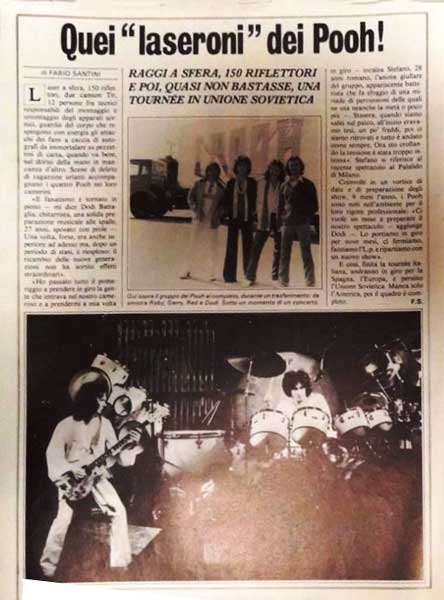 26.11.1978 - Settimana TV - Quei laseroni dei Pooh!, di Fabio Santini 26.11.1978 - Settimana TV - Quei laseroni dei Pooh!, di Fabio Santini