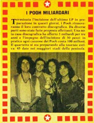24.04.1980 - TV Sorrisi e Canzoni - I Pooh miliardari