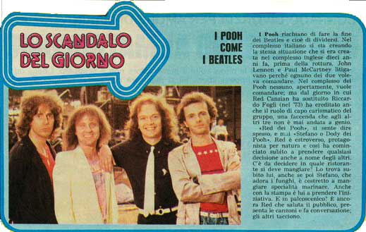 Luglio 1980 - Testata sconosciuta - I Pooh come i Beatles