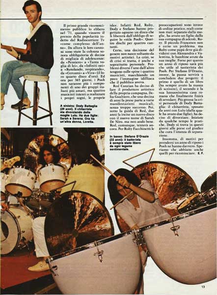 30.11.1980 - Bolero - N°1752 - Pag. 12 - Pooh: un anno in libertà, di Emanuela Falcetti 30.11.1980 - Bolero - N°1752 - Pag. 12 - Pooh: un anno in libertà, di Emanuela Falcetti