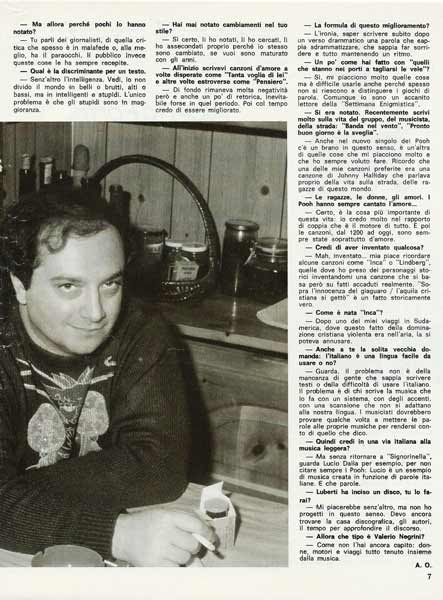 Dicembre 1982 - Music - N.43 - Pag. 4 - Il paroliere Valerio Negrini, di Antonio Orlando