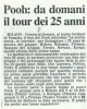 02.02.1991 - Il Mattino - Pooh: da domani il tour dei 25 anni