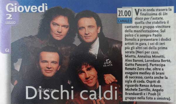 Giugno 1998 - Testata sconosciuta - Dischi caldi