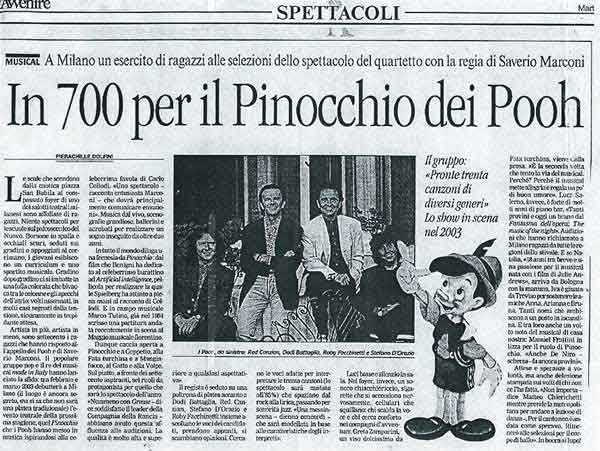 08.04.2002 - Avvenire - In 700 per il Pinocchio dei Pooh - Di Pierachille Dolfini