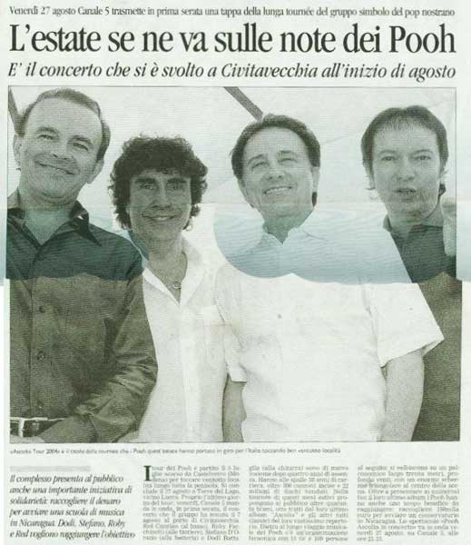 23.08.2004 - 23 agosto 2004 - Alto Adige - Monitor - L'estate se ne va sulle note dei Pooh 23.08.2004 - 23 agosto 2004 - Alto Adige - Monitor - L'estate se ne va sulle note dei Pooh