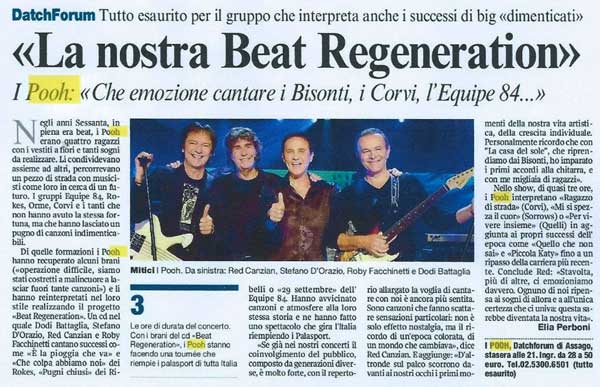 11.04.2008 - Corriere della Sera - «La nostra Beat Regeneration», di Elia Perboni