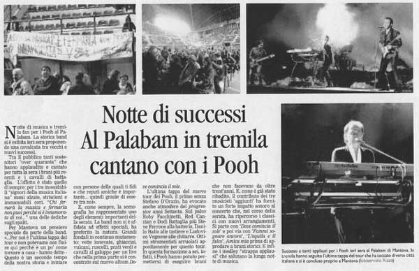 04.12.2010 - Gazzetta - Pag. 47 - Notte di successi- Al Palabam in tremila cantano i Pooh