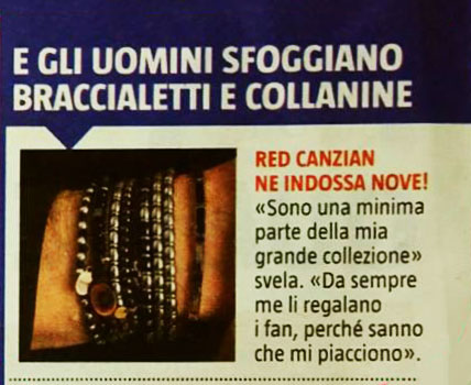 13.02.2018 - TV Sorrisi e Canzoni - E gli uomini sfoggiano braccialetti e collanine 13.02.2018 - TV Sorrisi e Canzoni - E gli uomini sfoggiano braccialetti e collanine