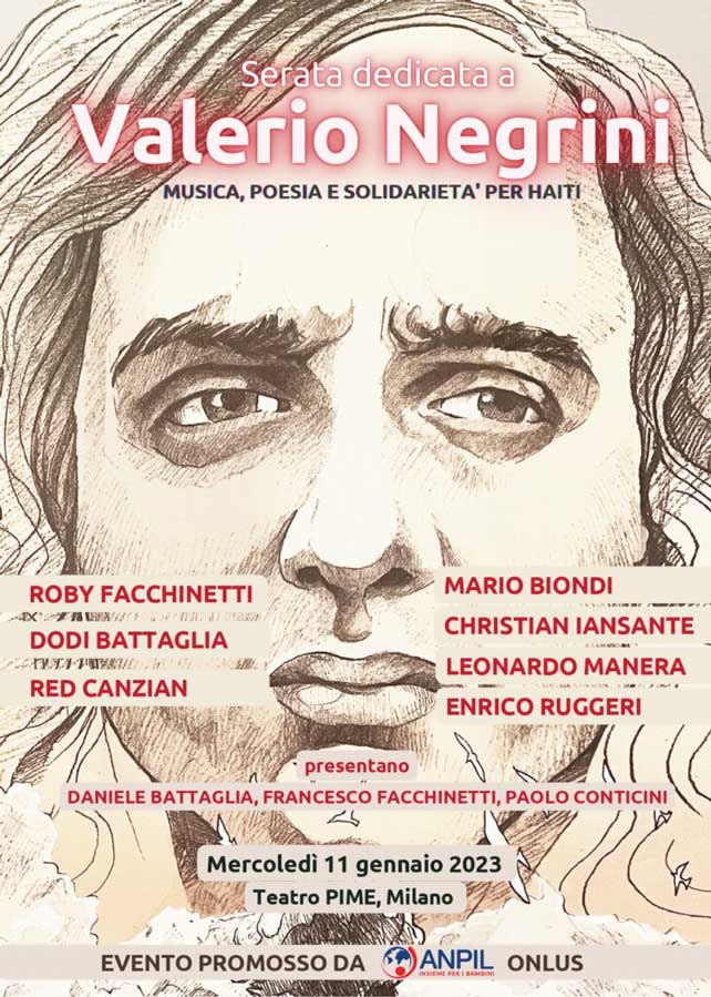 Serata dedicata a Valerio Negrini